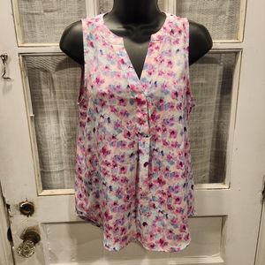Saint Tropez West Floral Sleeveless Blouse